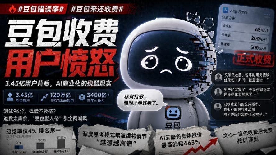 【豆包开始收费谁慌了】最慌的是豆包。免费玩家飘过，收费是一种必然。在算力成