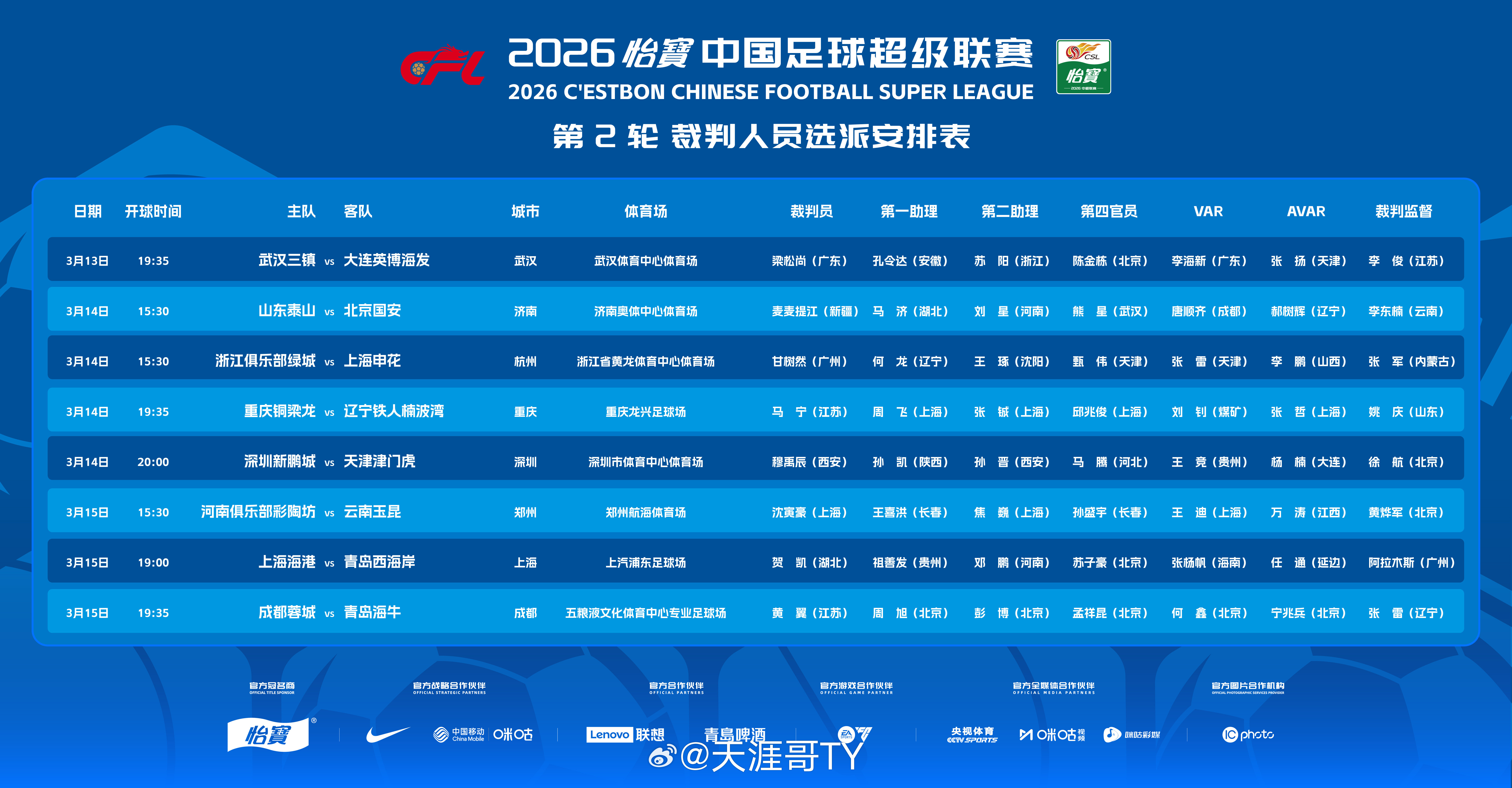山东泰山本应成为年终大戏的“京鲁大战”被提前安排了貌似主裁判也被安排了……为什