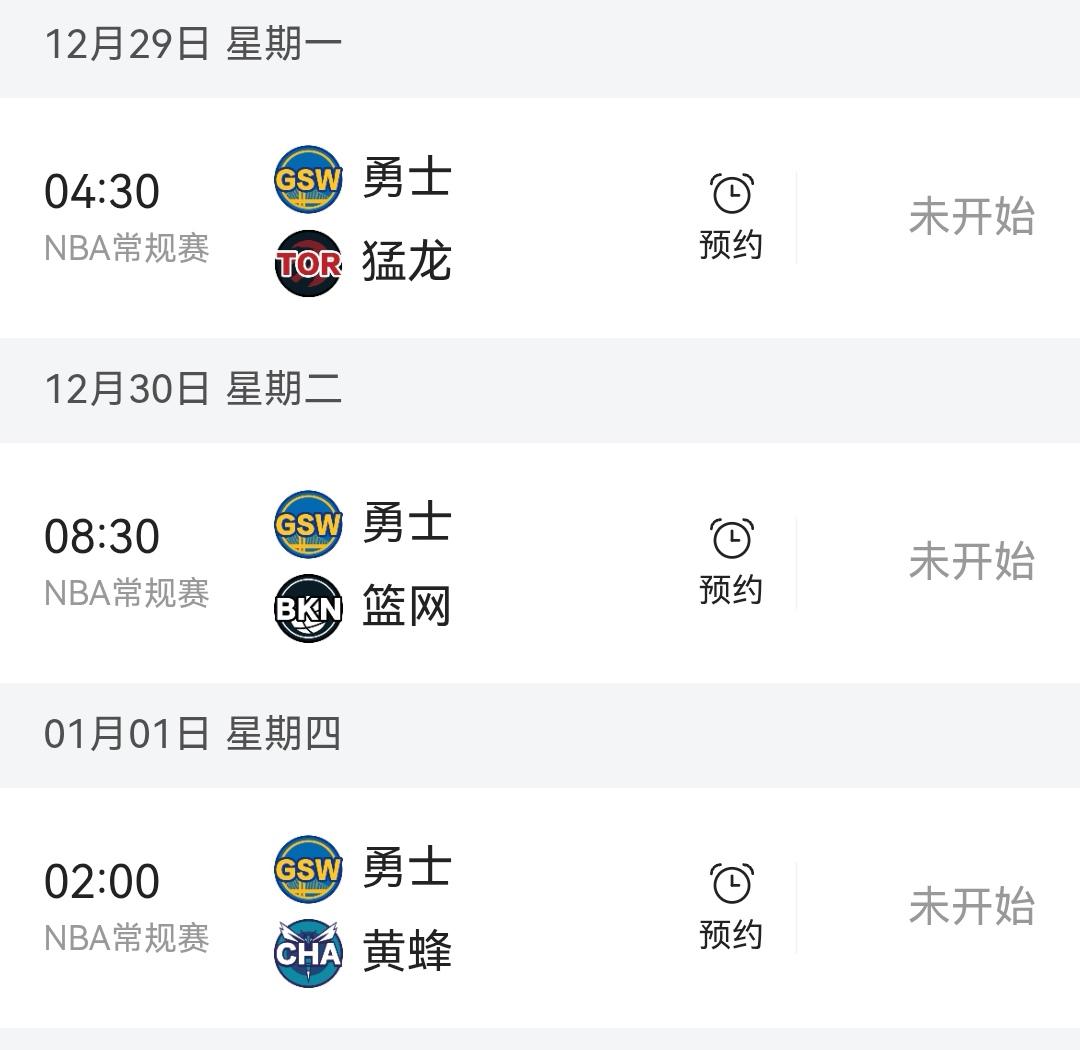 接下来勇士东部三连客，能否三连胜昨日圣诞大战，勇士主场126：116获胜独行