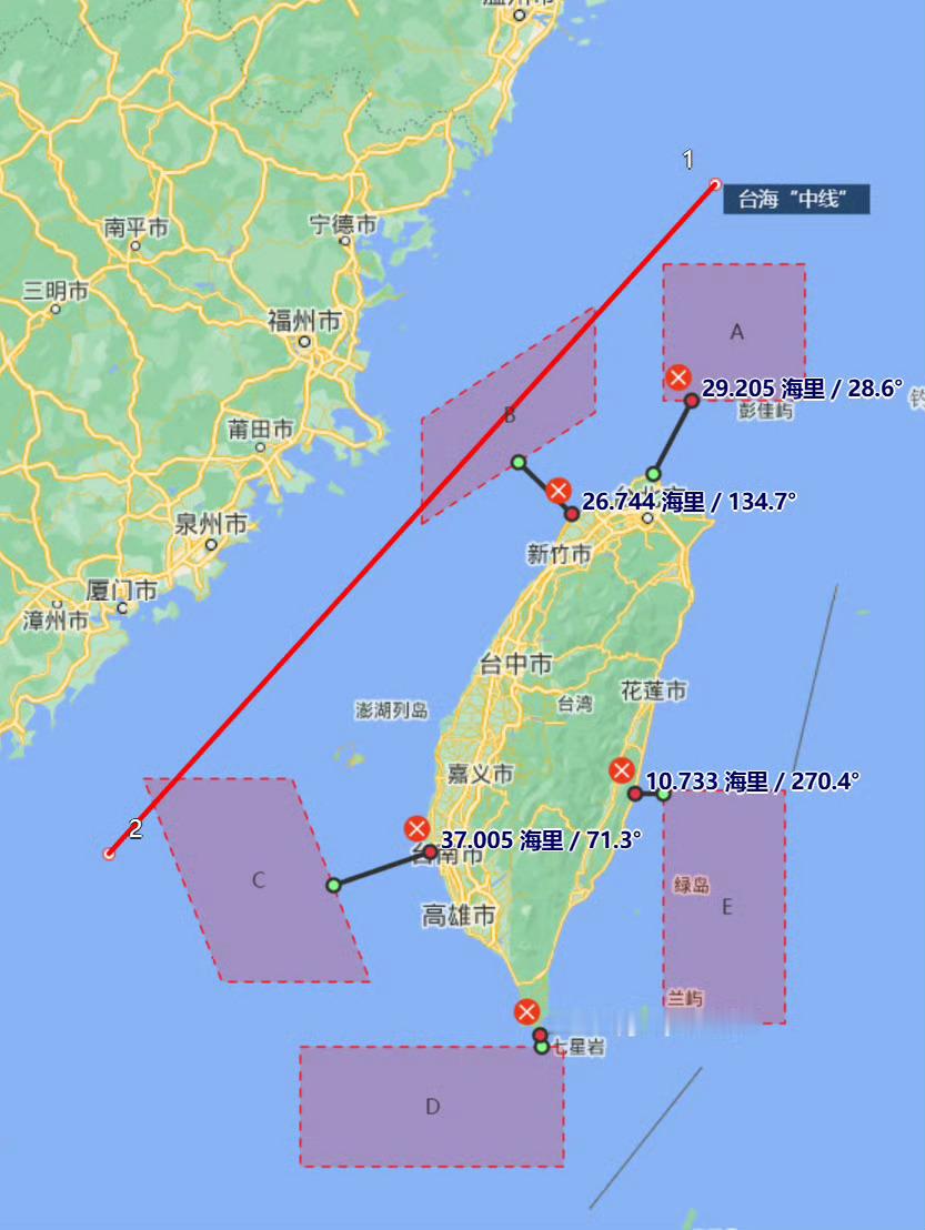 最近距离台岛不足5海里，东部战区发布“正义使命2025”围岛演习示意图！新一轮的