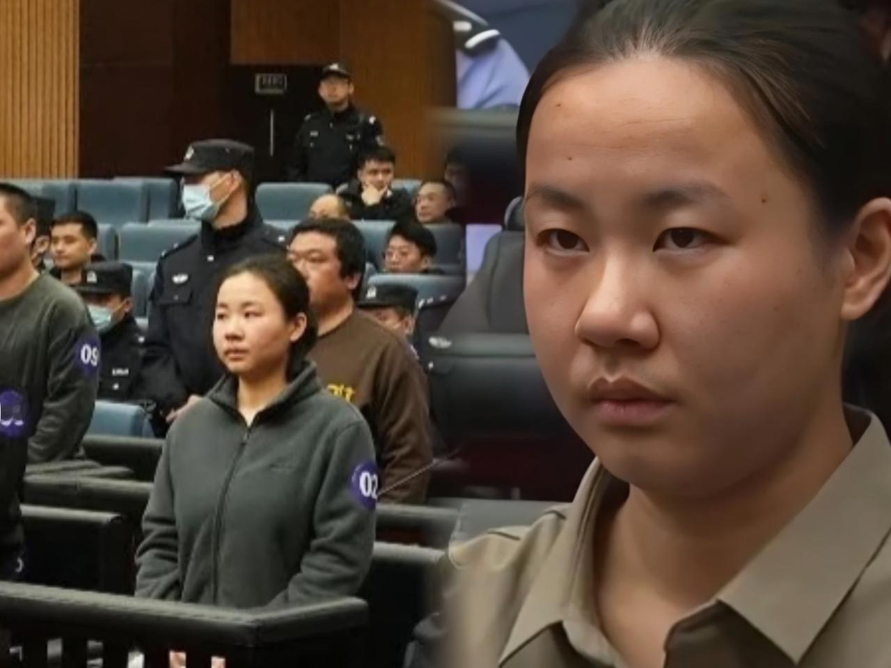 谁能想到！温州看守所关了快两年的明珍珍，终审现场直接‘撕掉伪装’——被告席上眼