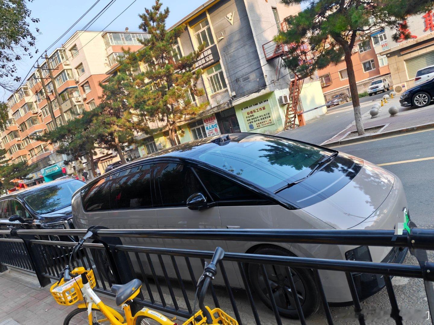 第一次见到停在路边过夜的理想mega​​​