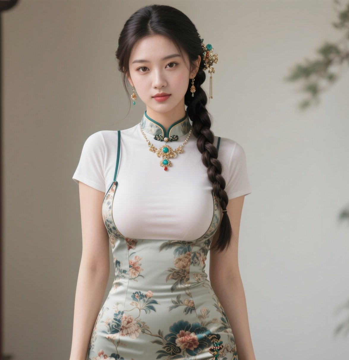 珠光宝气旗袍妆，一笑嫣然百媚香