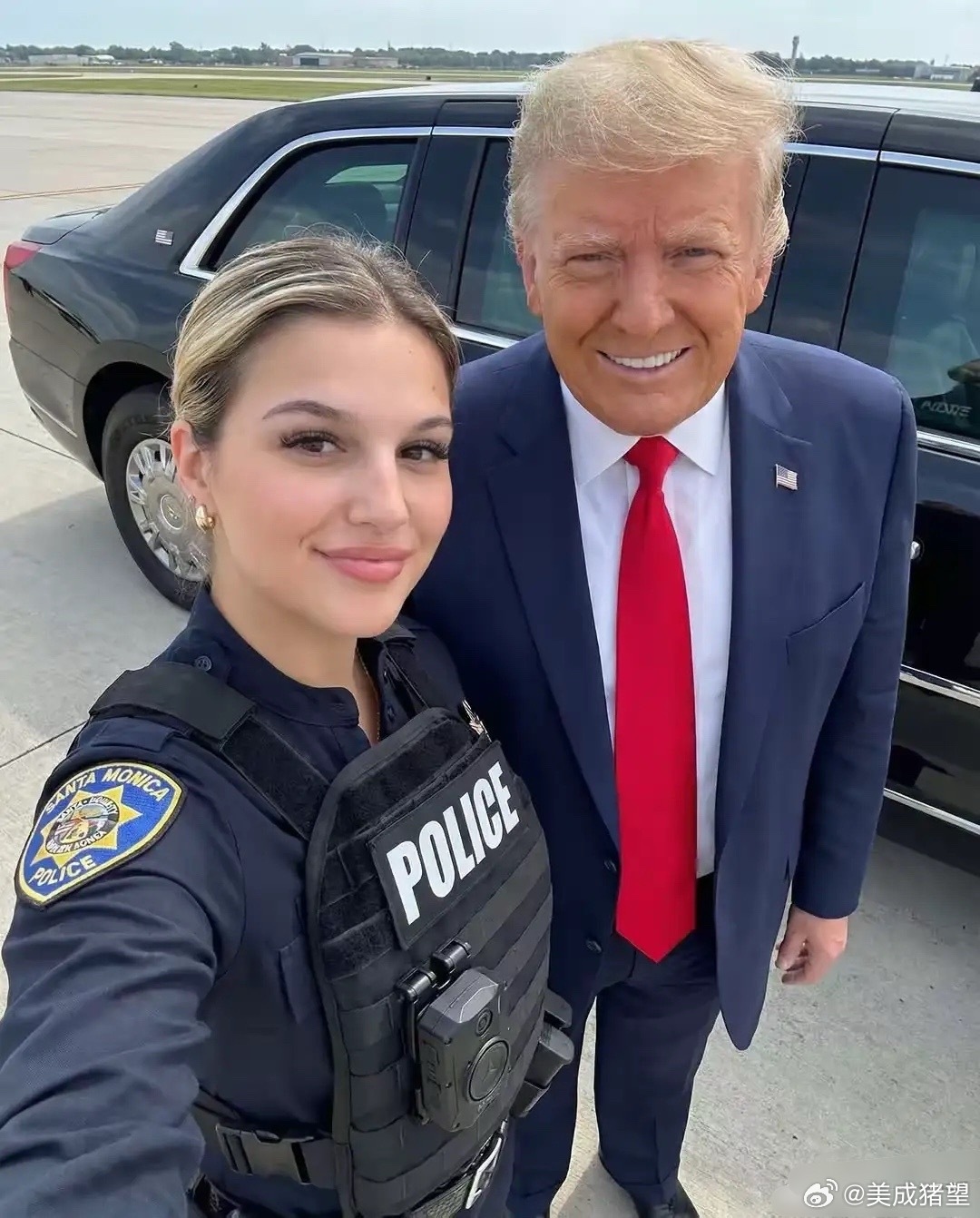 特朗普身边的安保身材这么顶，颜值也很高！