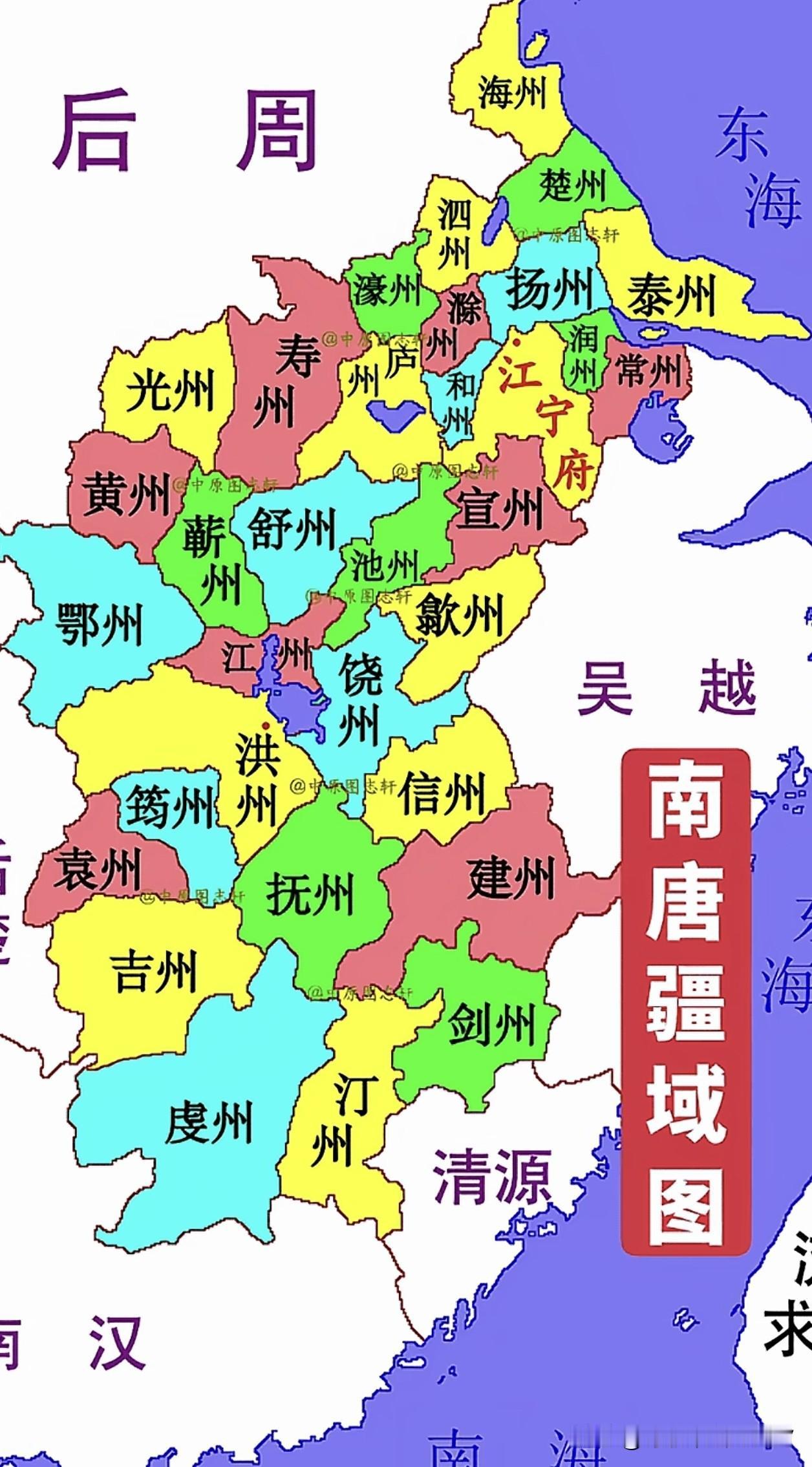 万万没想到，南唐时期泰州比扬州还大，当时泰州辖海陵兴化盐城泰兴如皋5个县。（注: