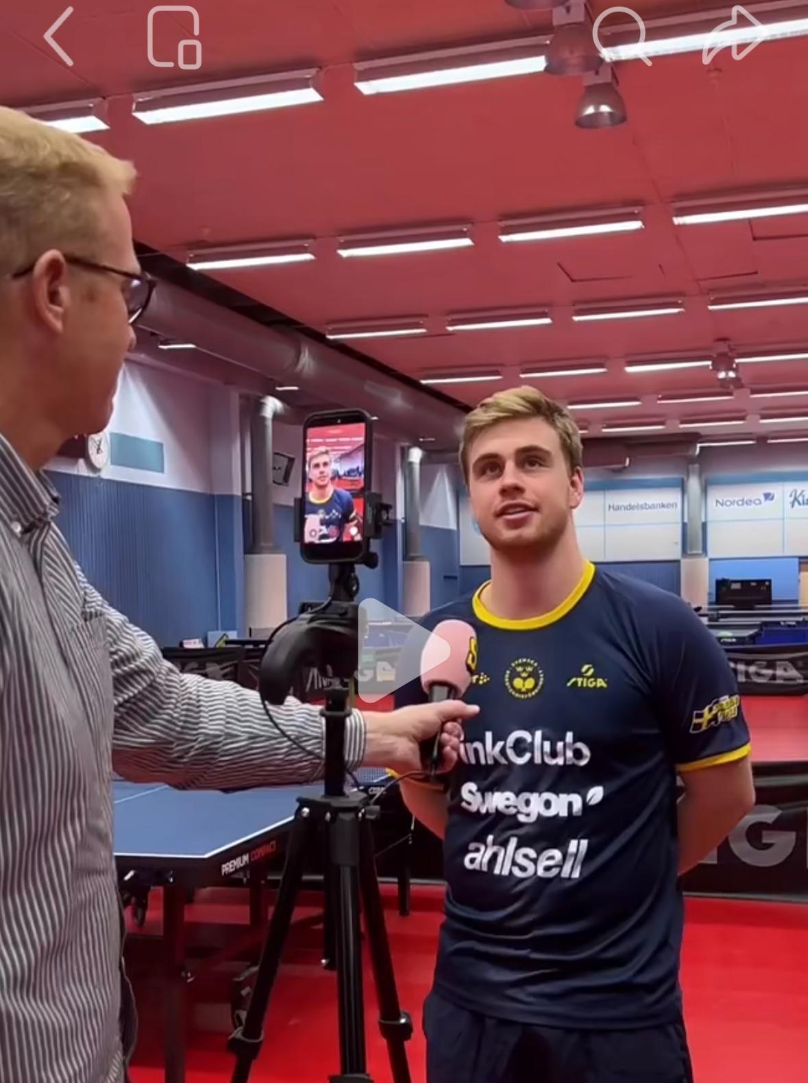 瑞典乒协：瑞男团伦敦世乒赛集训结束，最后的准备工作已经就绪，我们将启程前往伦敦，