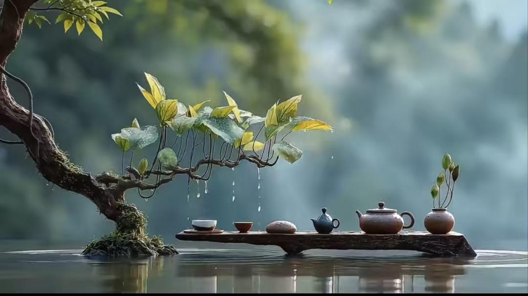 清平乐·心安知足常乐，心净神明豁。小圈清净无纷浊，语暖何须多诺。淡