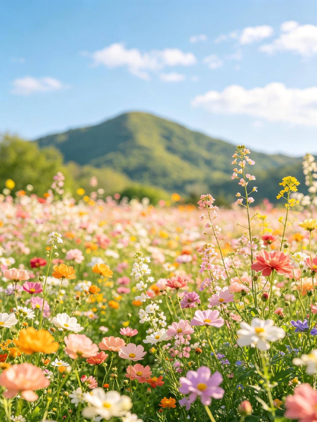 想奔赴一场花海，看遍人间温柔；想家人平安健康，万事顺遂无忧；想自己保持热爱，