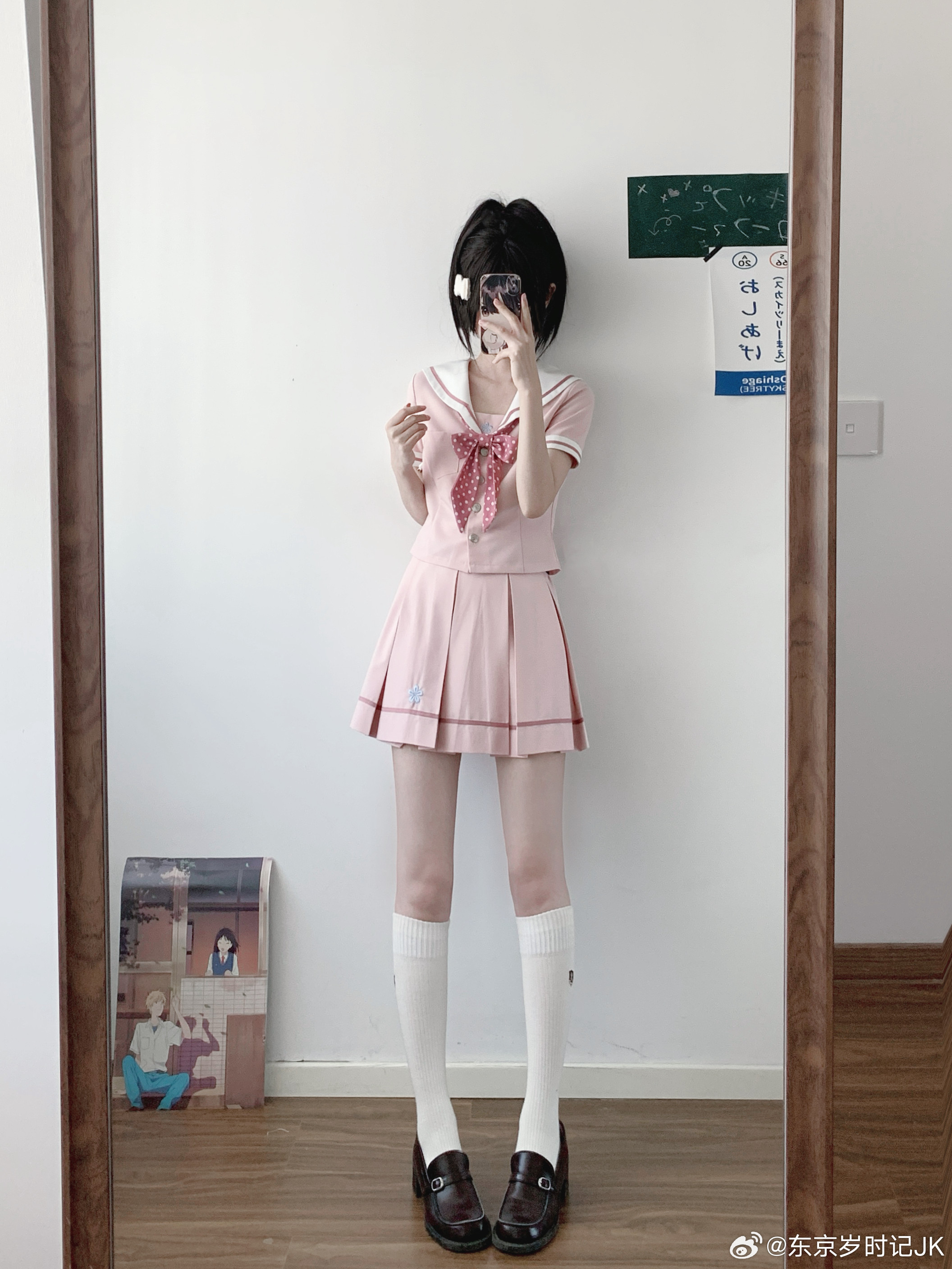 jk如果萌是一种天赋…这套满足了我的少女心好萌的水手服水手服：桃见夏今天穿什