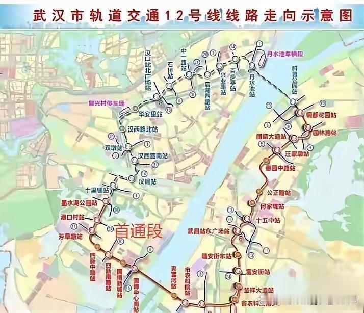 备受武汉人瞩目的地铁环线--轨道交通12号线开通时间预计在2026年5月。1