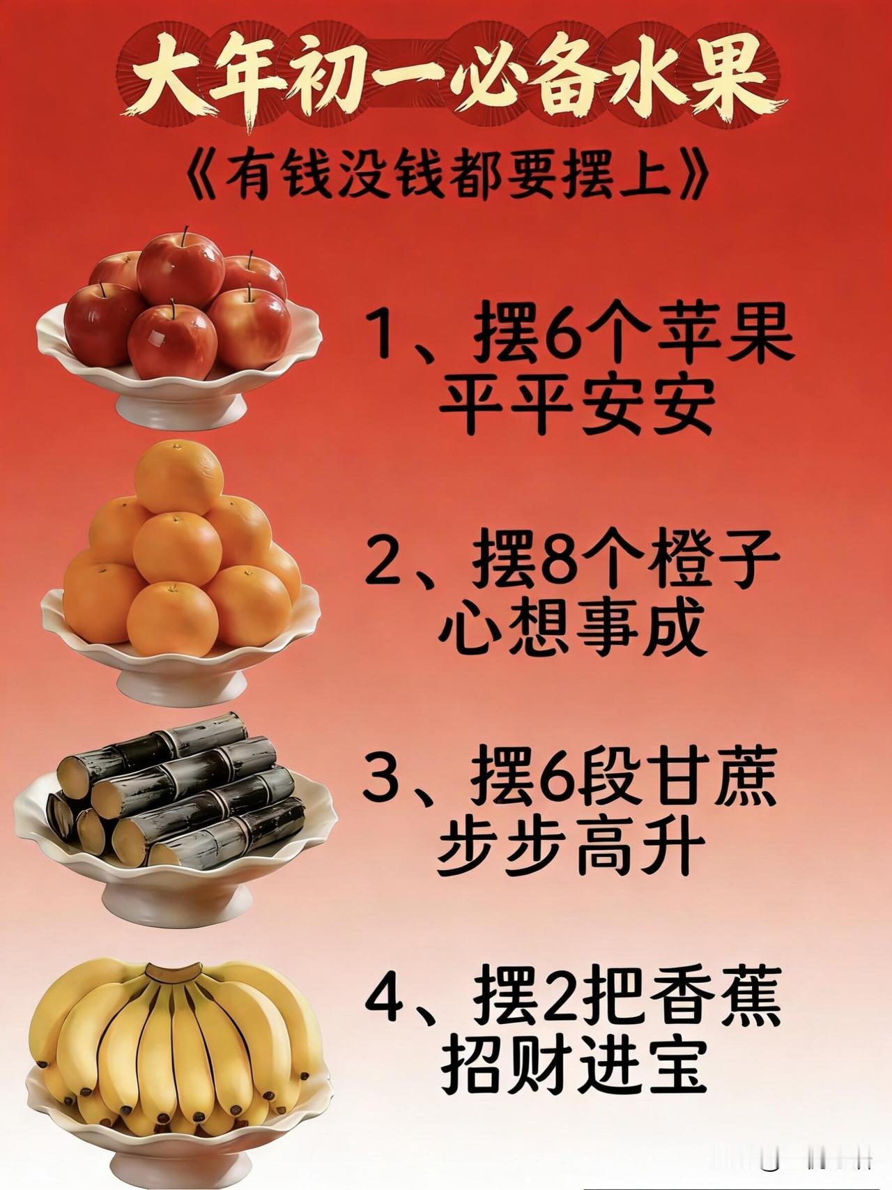 大年初一的水果摆盘讲究的就是个好彩头有钱没钱这些水果都得摆上年味一下就来