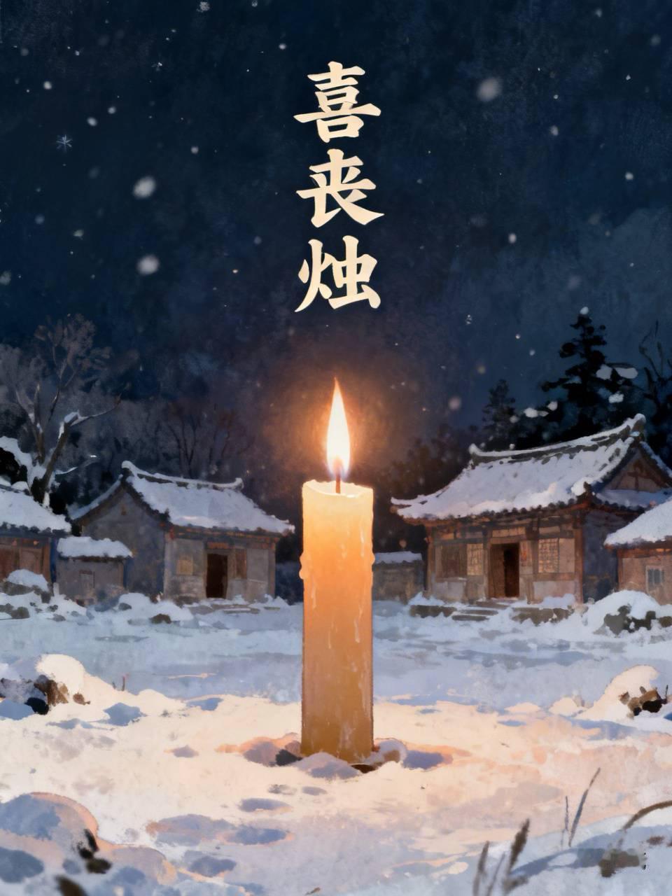 给大家分享个鬼故事《喜丧烛》。青山坳雪下得紧，陈三是专管红白喜事的“灯头”。赵老