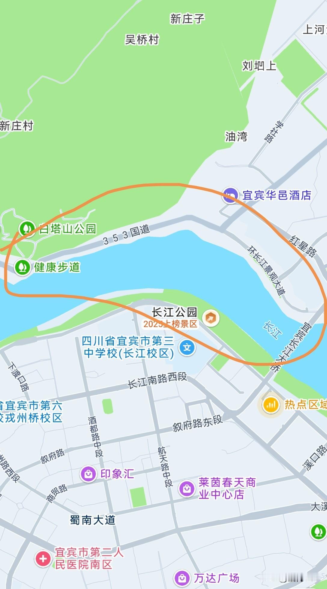 每次到广元或者宜宾，都发现他们江边有一条非常宽敞的大道。广元的叫滨江大道，宜宾的