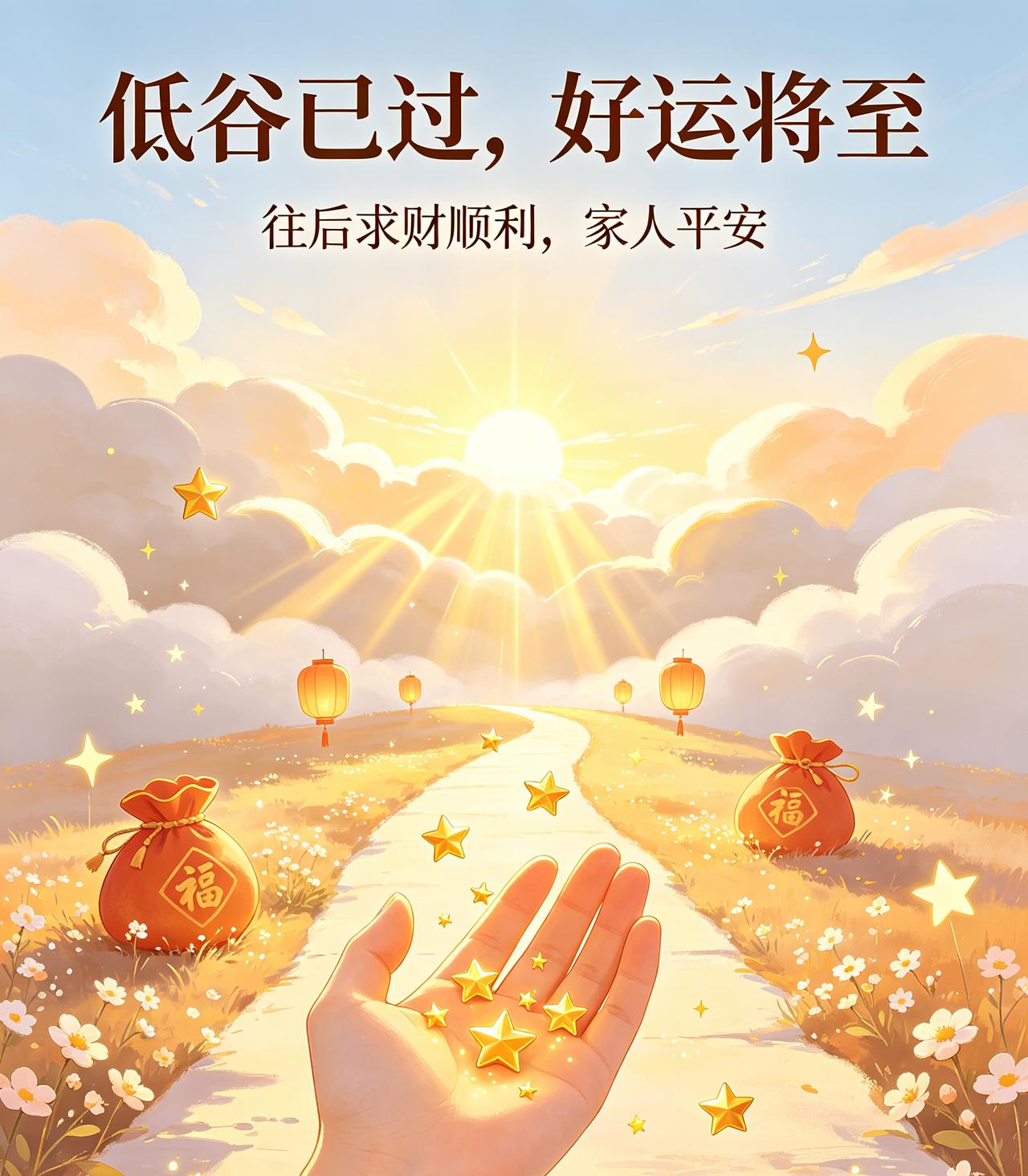 恭喜你！所有劫难全部渡完，好日子正式启程！！过去很长一段日子，你孤身扛