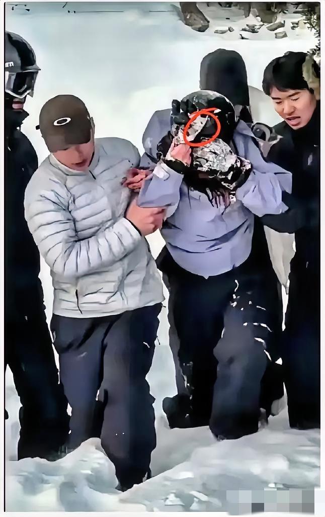 那只雪豹盯着她看了整整10分钟，才下嘴。​并不是犹豫，是在判断威胁。​女游