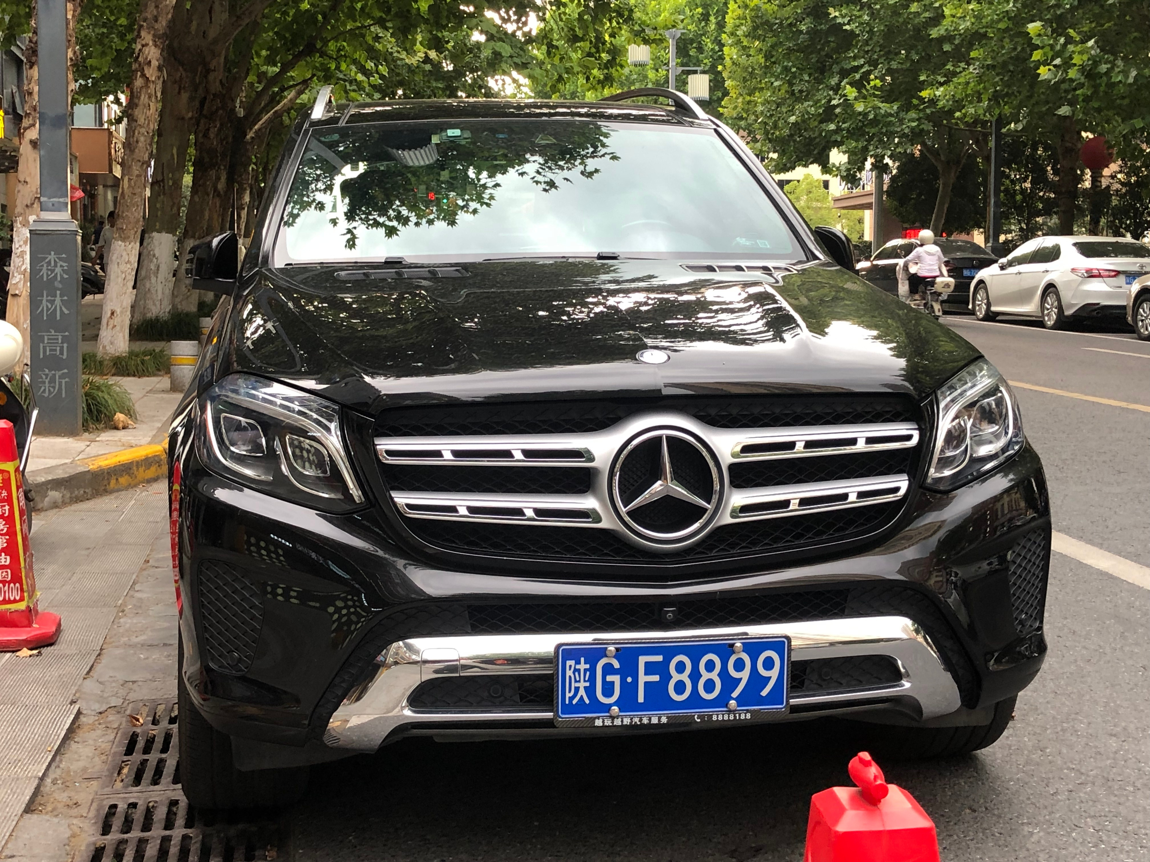 全球车牌陕GF8899奔驰GLS450安康