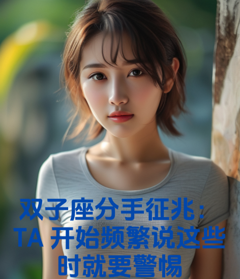 双子座分手征兆：TA开始频繁说这些时就要警惕