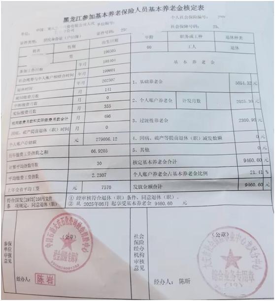 大庆的工人不一般，社保存储27.91万,他退休养老金会是什么水平？(解读)黑龙