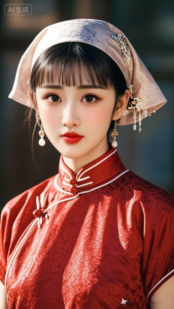 这姑娘穿得真漂亮，像古代美人。