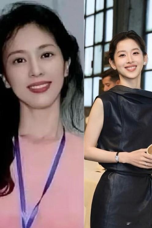 奶茶妹与妈妈，刘亦菲与妈妈的对比，不服基因不行啊！女儿漂亮，绝对有妈妈的基因啊！