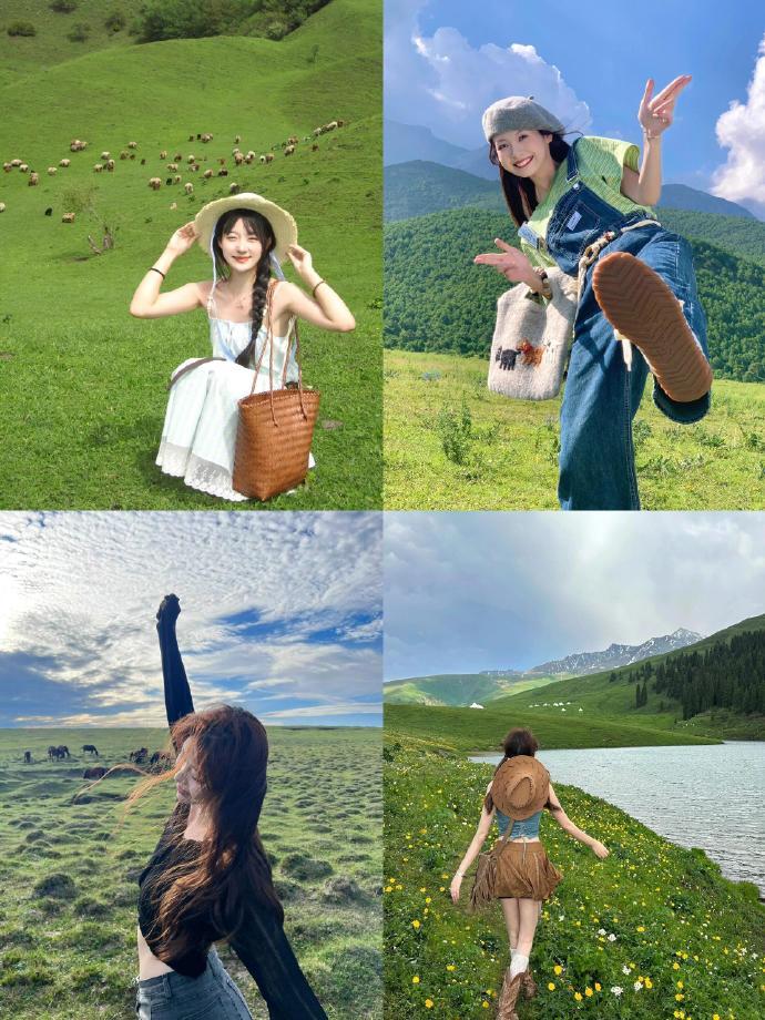 提前预习一下毕业旅行大草原的拍照姿势🍃📸一键get√拍照技巧摄影