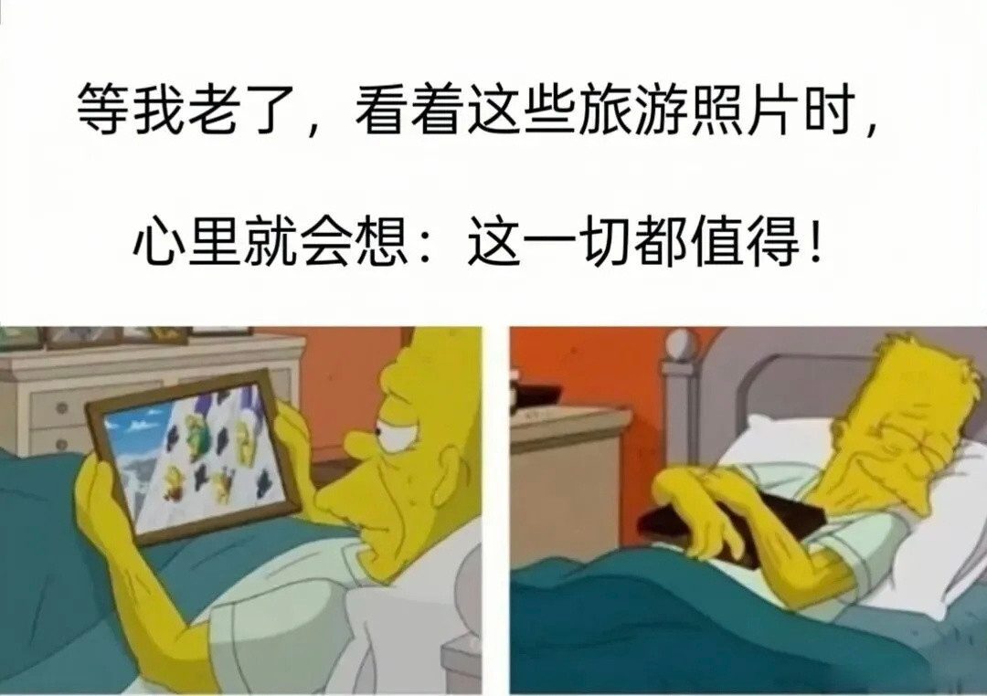 当我老的的时候也会这样回忆年轻时意气风发的自己吗meme
