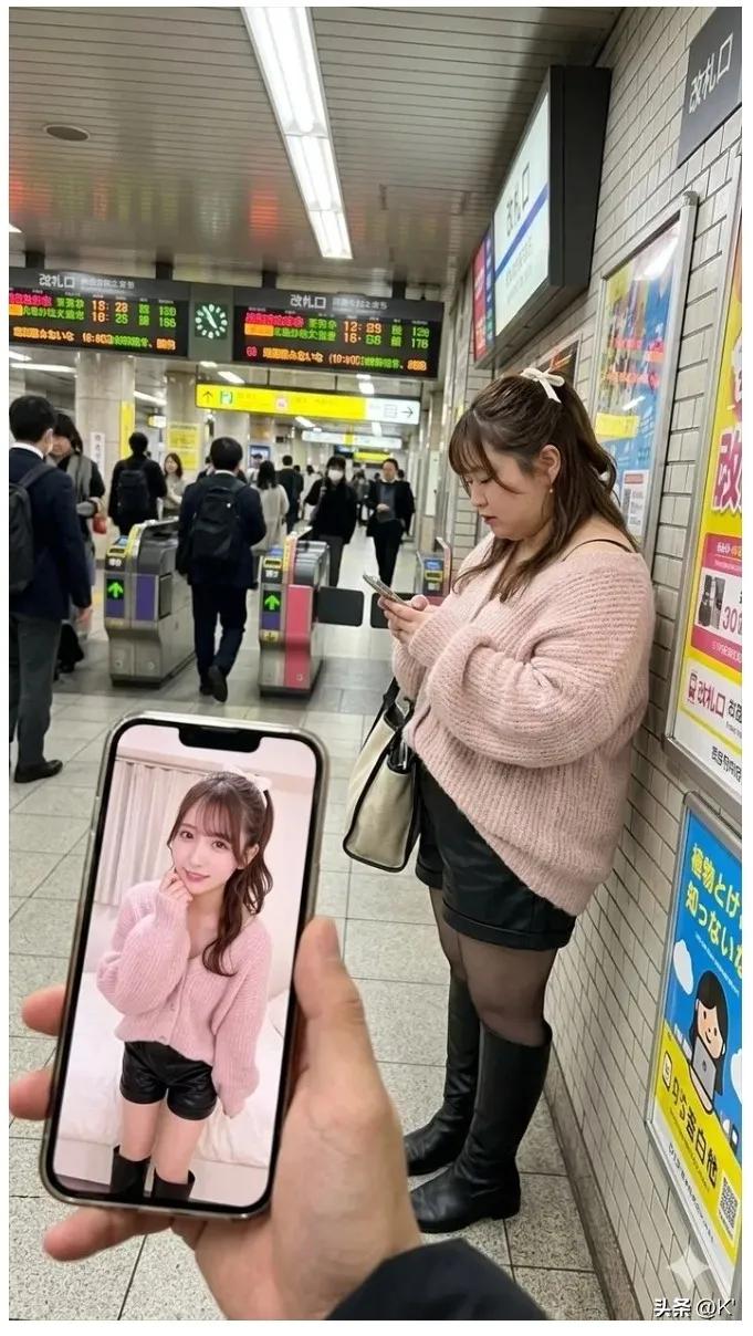 千里网恋去奔现。到了约会地点，没想到网恋对象和给他的照片完全不相同。要不要现