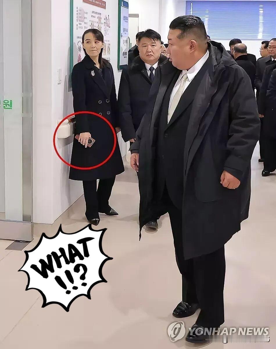 她手里那台折叠屏，比核还炸！韩媒一张图把金与正送上热搜：右手一抬，露出的不是三