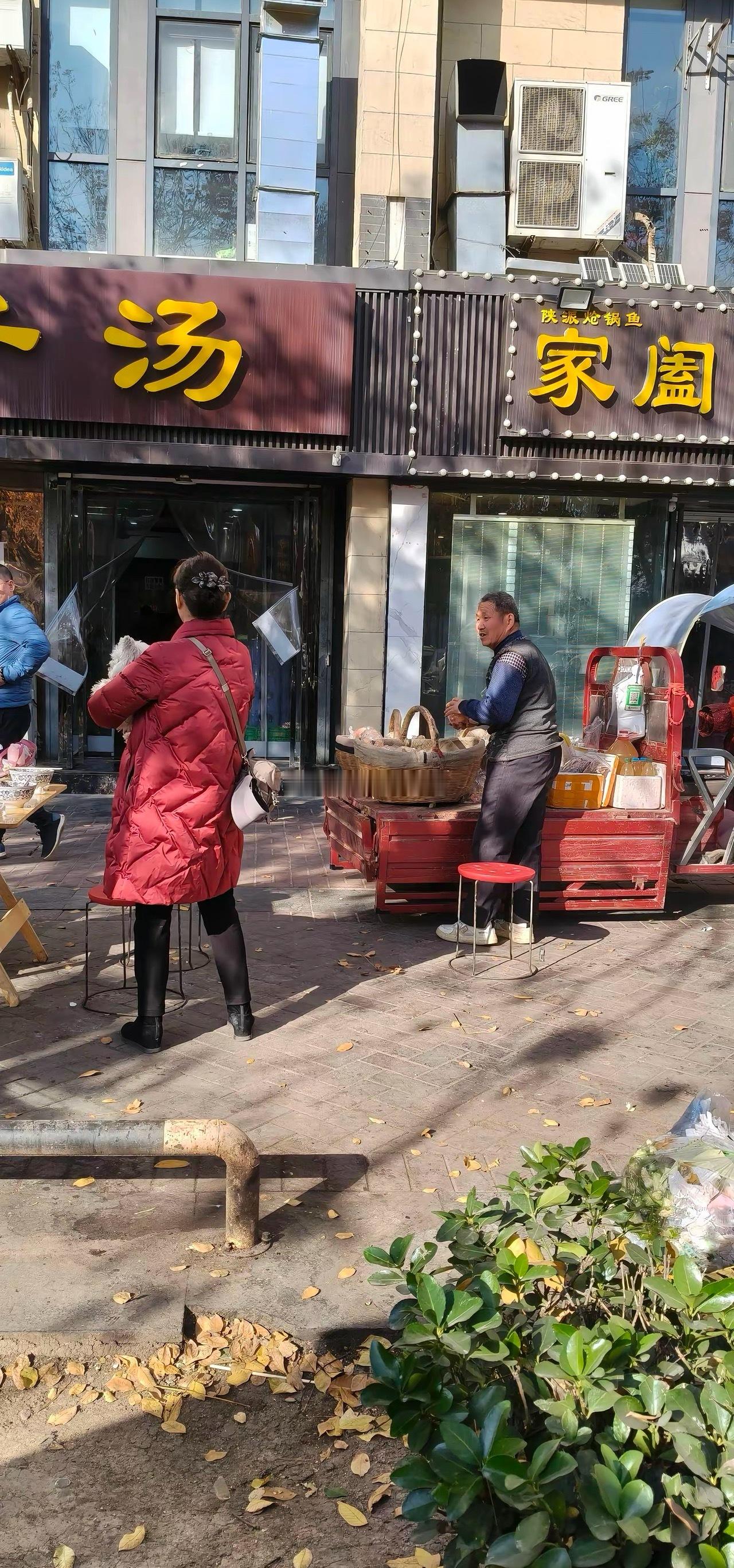 卖石榴的老人有错吗？今天中午在浐灞大道边的“丸子汤”饭馆吃饭，有位老人在门口卖临