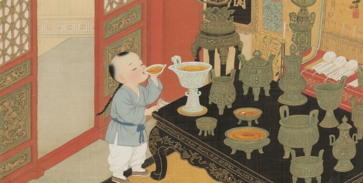 醉倒在祖宗牌位前，抱着牌位喊“大哥”如今熊孩子偷喝老爸的酒不算新鲜，古代皇孙