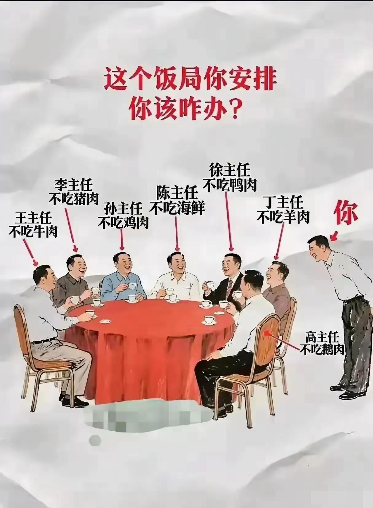 这个饭局不好安排啊