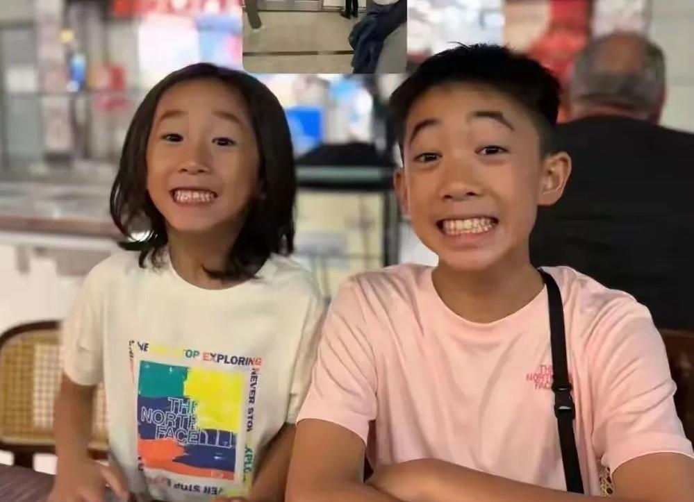 应采儿：我要崩溃了！看着这俩宝，我只能说陈小春的基因太强了，可惜了采儿的花容月