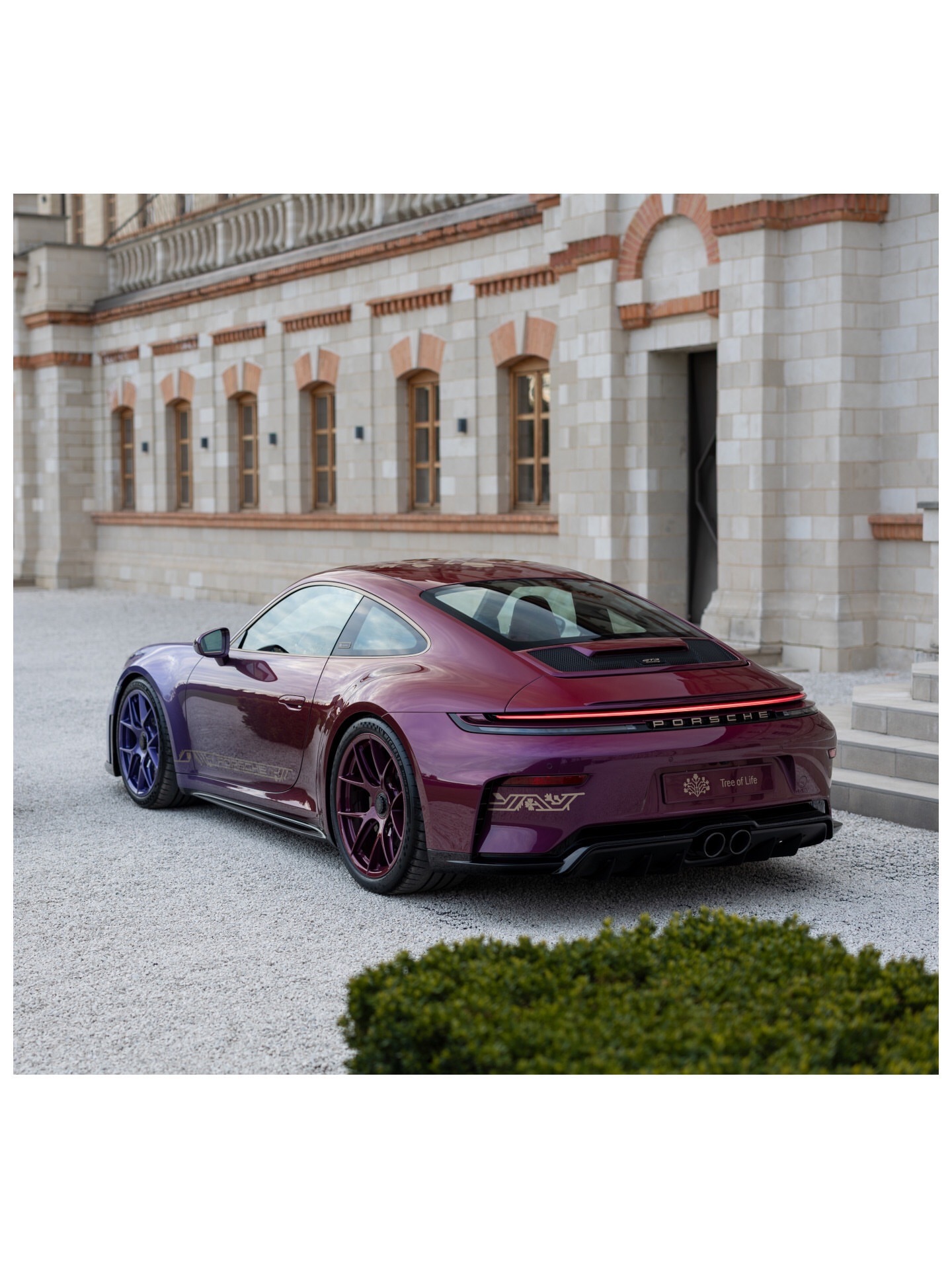 再来几张“生命之树”孤品911GT3Touring的特写。灵感源自摩尔多