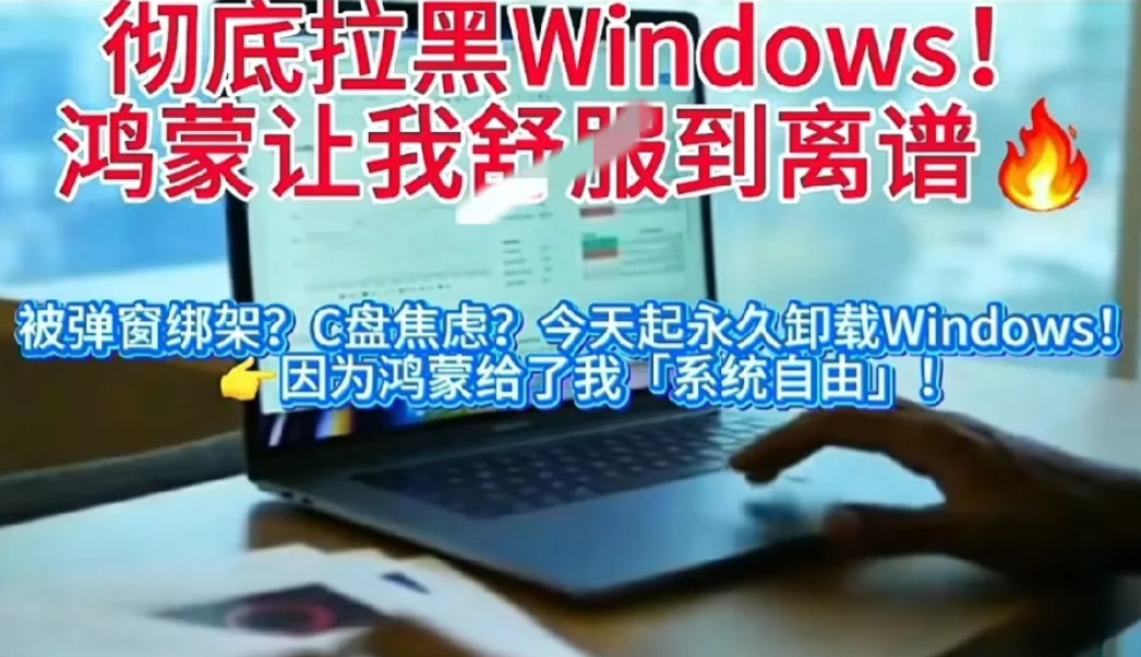 鸿蒙新电脑的受害者出现了，​不是那用惯了Windows的老用户，​也不是各家