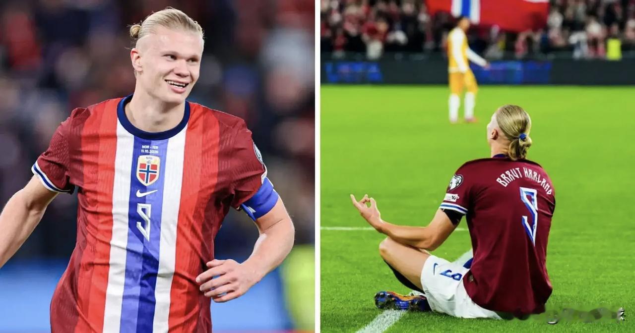 哈兰德率领挪威队逼近自1998年来的首次世界杯，一路刷新纪录！7场资格赛狂轰1