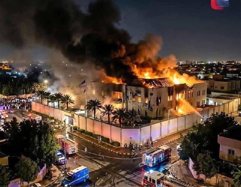 沙特驻美大使馆这景象已经被伊朗认领，太有冲击力了！“是我们干的，我认；没干过