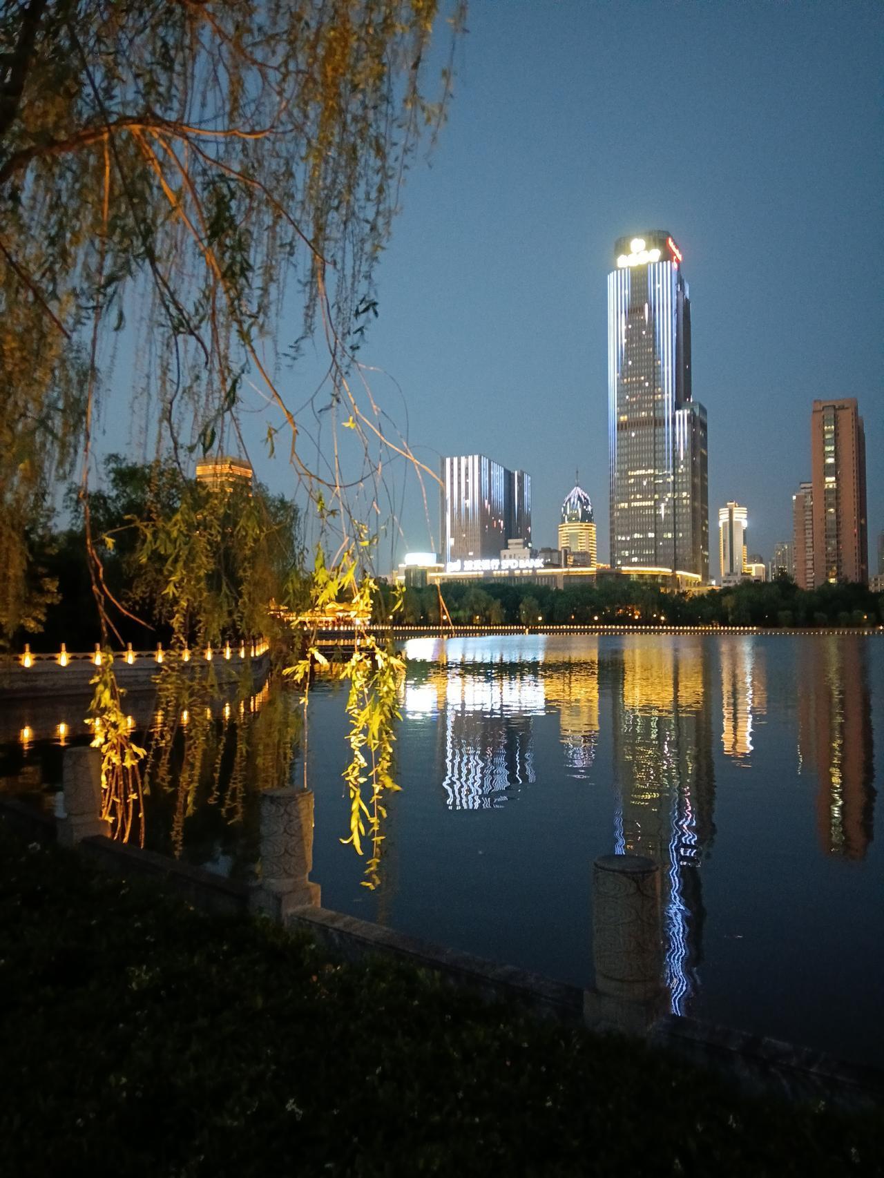 前不久拍到的公园夜景