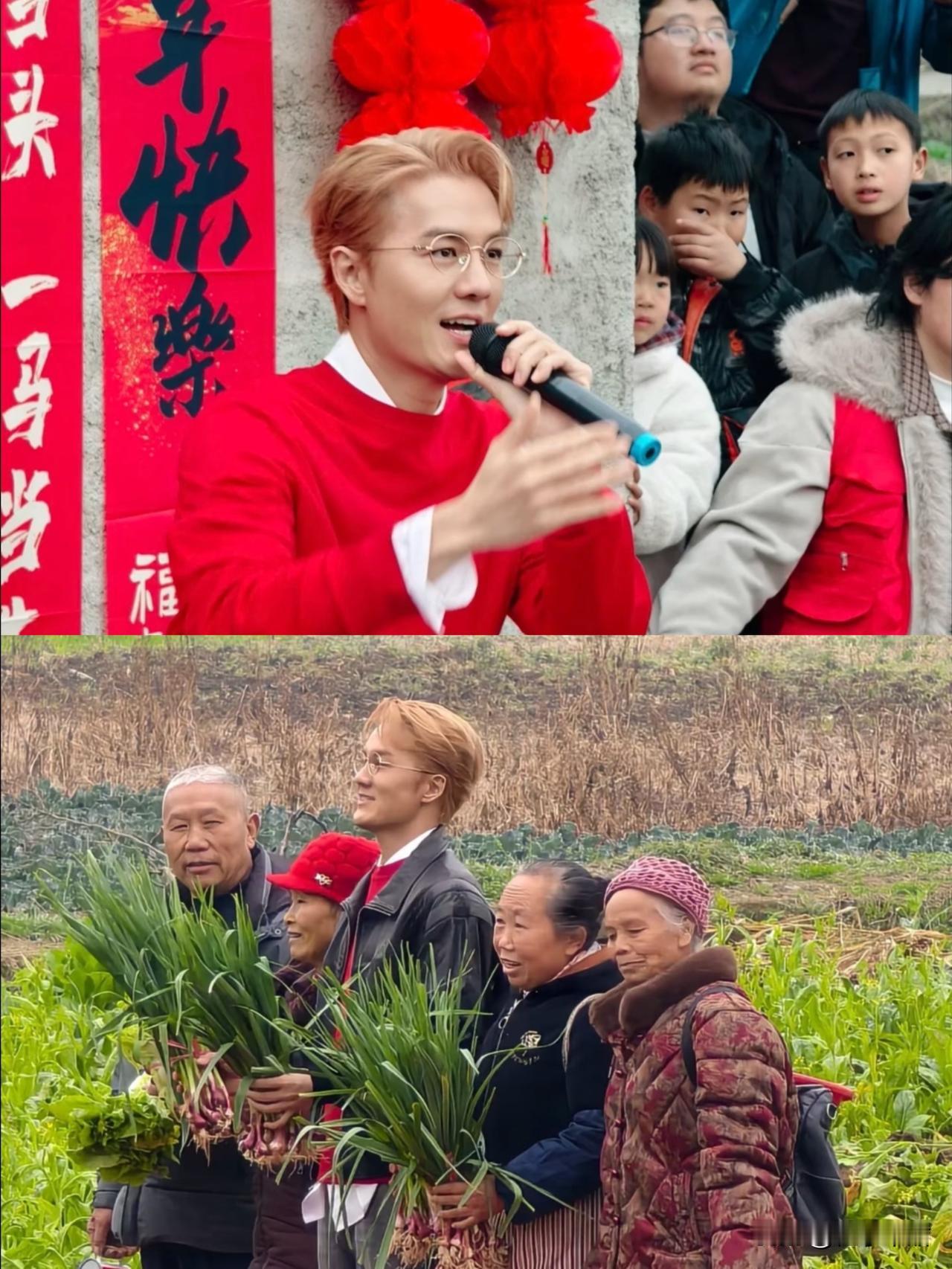 真的没想到，要不是翻到他帮环卫工人发蔬菜的那张旧图，我还不知道吴克群不结婚，是