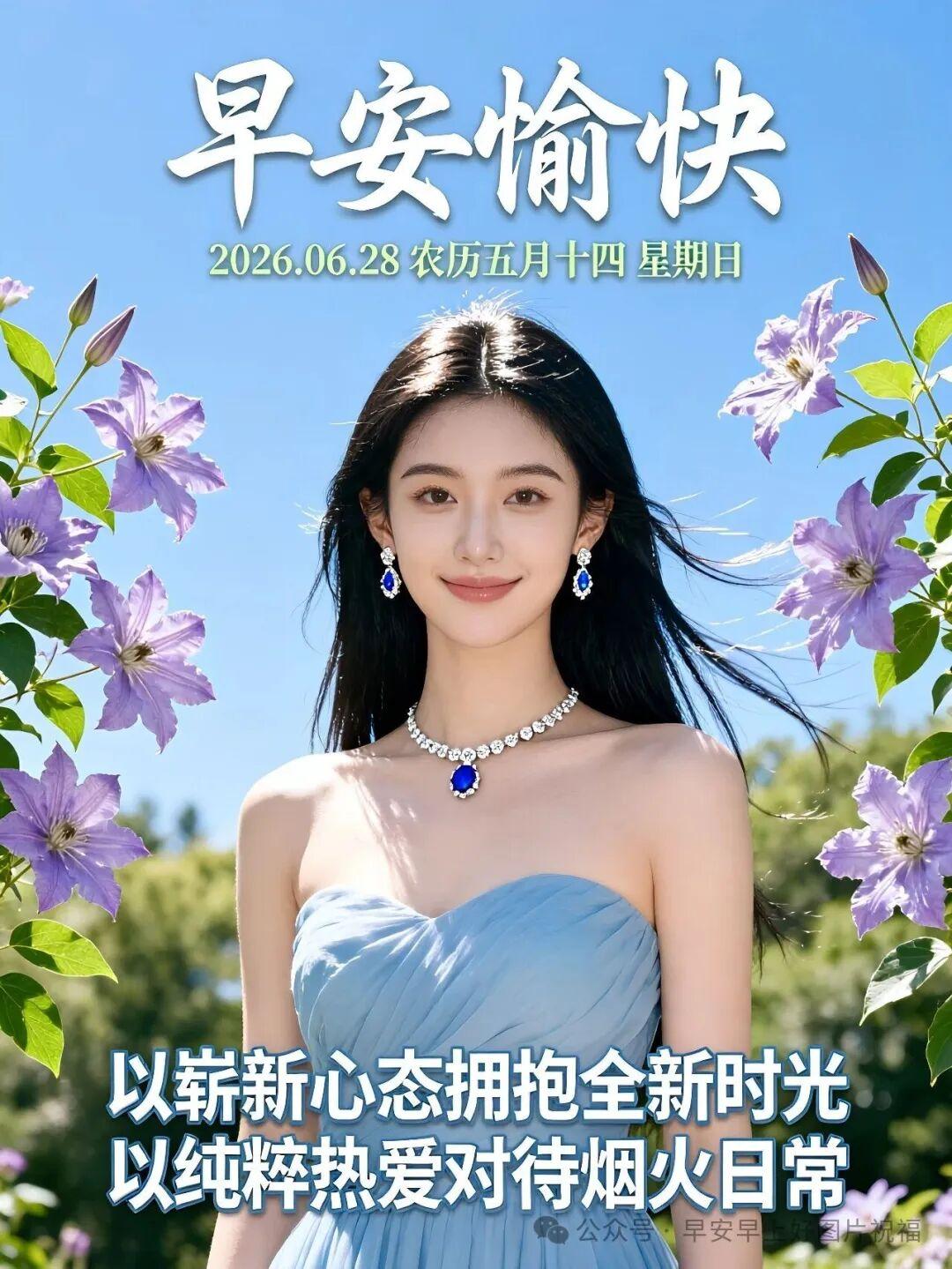 🌷给时间时间，让过去过去，让开始开始，让好运到来。什么都可以不好，心情不能不好