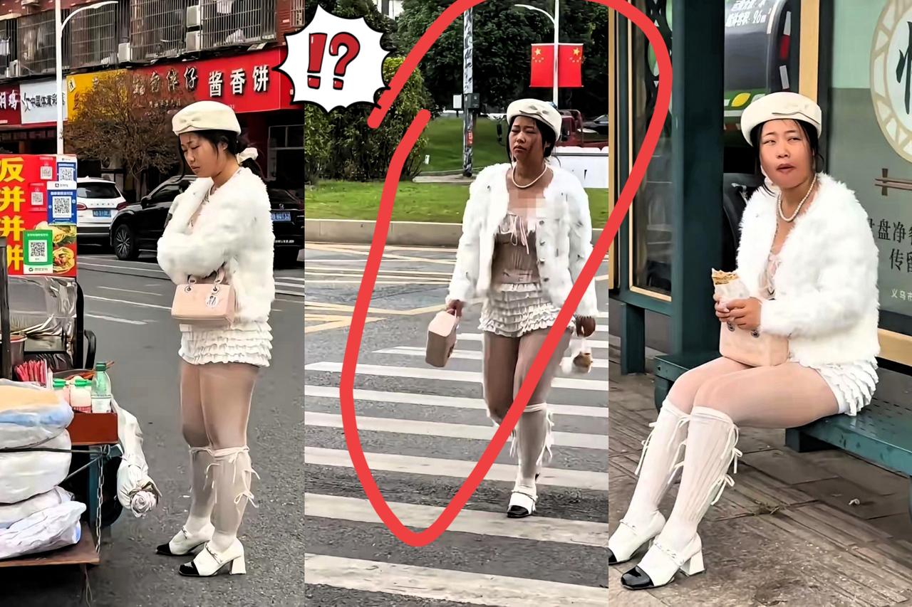 奇葩，邻居小妹想当网红想疯了，网上买了套网红同款，天天穿着晃悠，可上身效果简直离