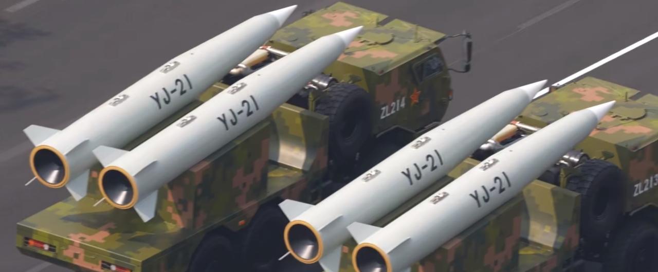 空射型鹰击-21高超音速反舰导弹，它的屁股真漂亮，1500公里以上的大射程，与舰