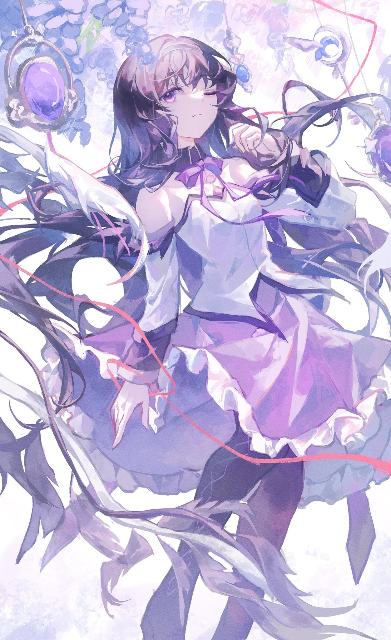 魔法少女小圆动漫仲夏狂欢季鹿目圆和晓美焰两位仙女好好看哇.🤩绘：shay_