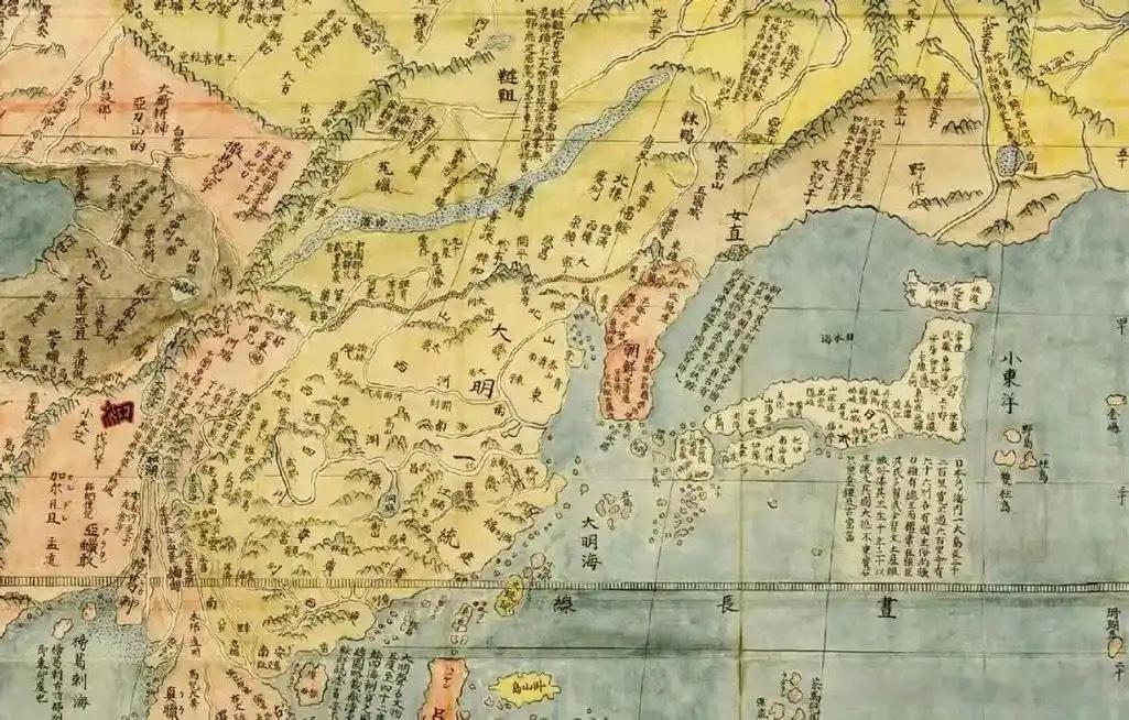 你说坤舆万国图都是以李之藻为首的明朝文人画的，跟利玛窦没关系。那好，我问你嘉靖