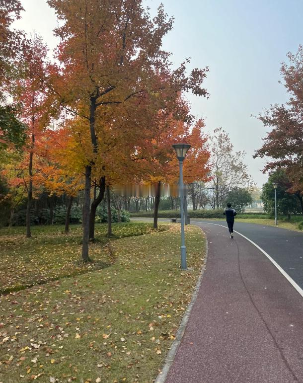 跟小区少年一起跑步，时间过得哗啦啦的快现在热爱运动的少年都不多，何况还能坚持冬天