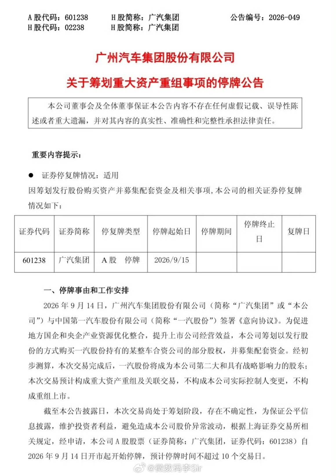 广汽重组广汽重组大戏上演！广汽与一汽丰田成立新的销售公司，股权三分天下：丰田5