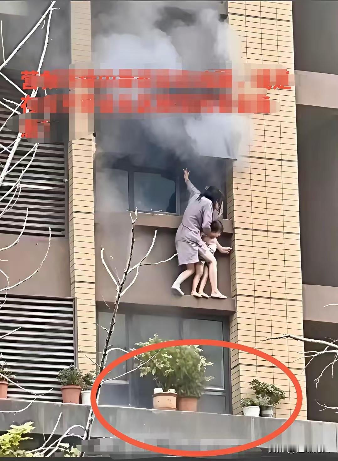 如果我是孩子的爸爸，从火灾发生到妻女坠落，这半个多小时的时间里，我不会什么都没干