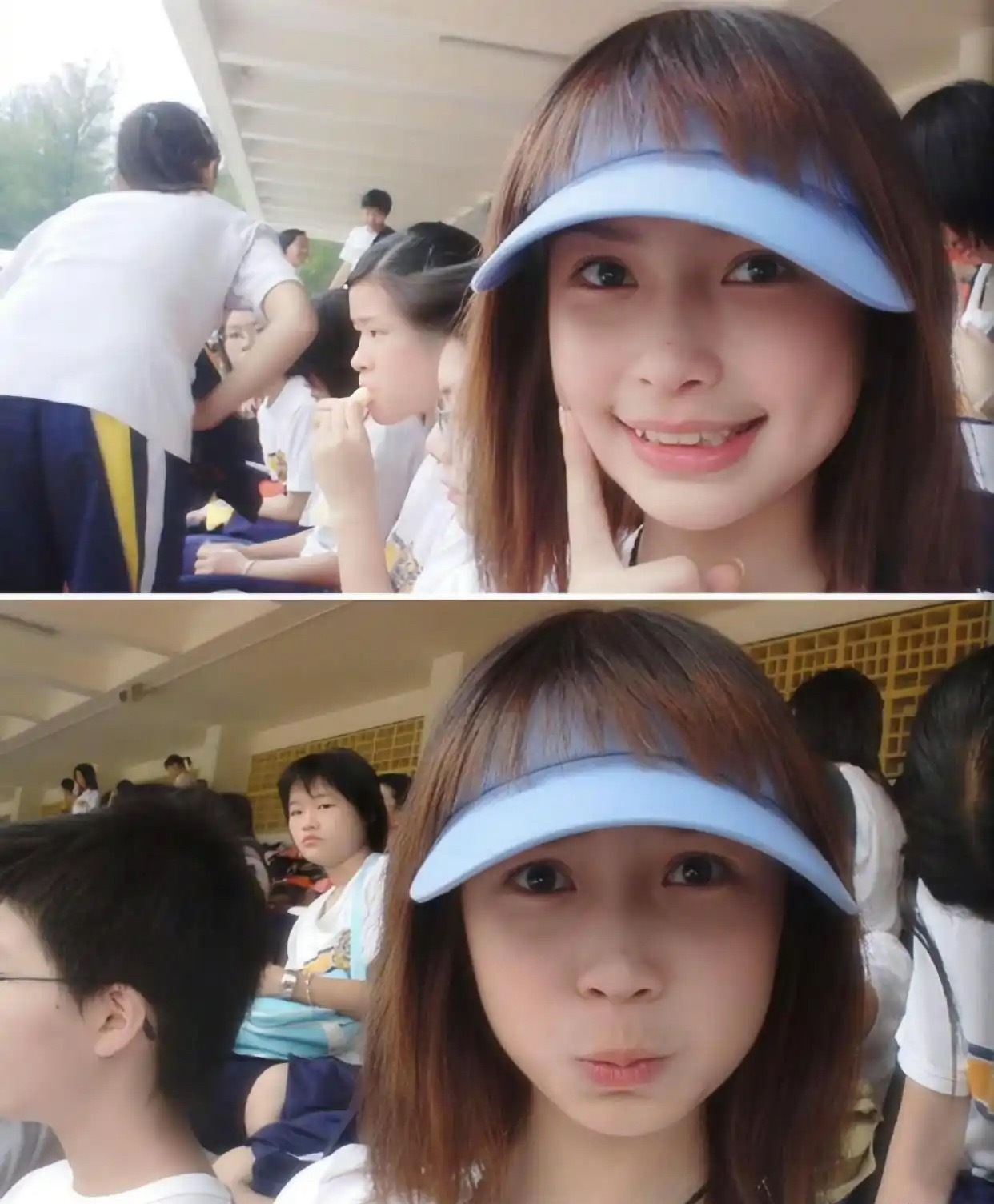 Angelababy13岁时在学校就很有名了旧照曝光！灵气美貌早有迹可循