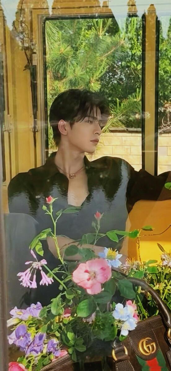 张凌赫张凌赫-GUCCI｜壁纸02为什么我的香水瓶可以躺在你怀里，而我却不