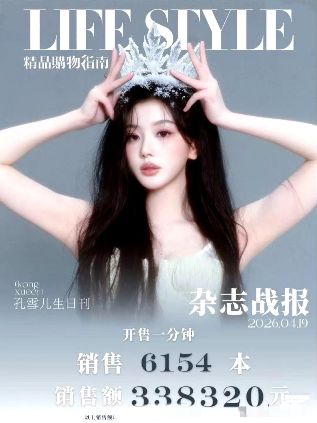 ✨孔雪儿《逐玉》播后首刊战绩炸了✨单人封面杂志开售一分钟直接秒切！6154