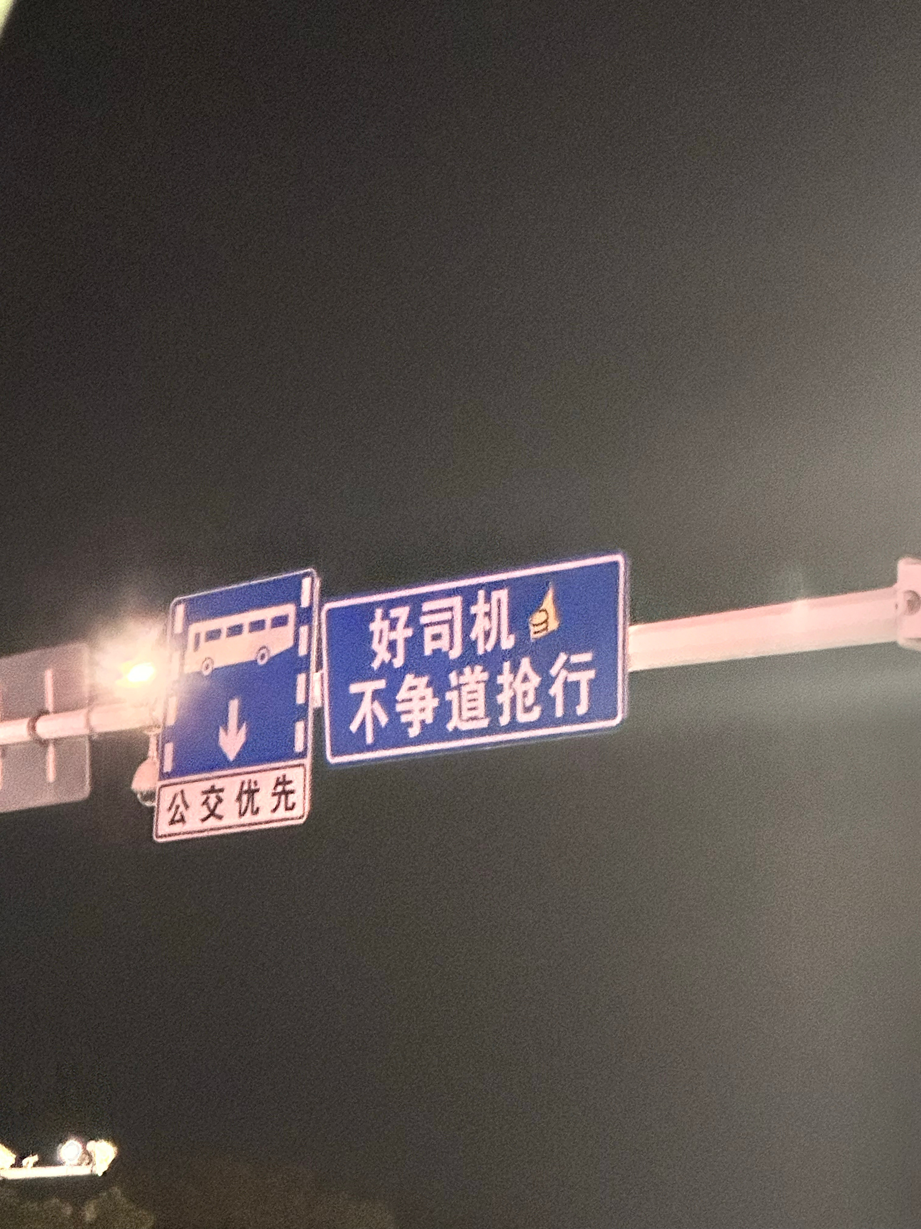 十一出去玩拍到的路标我是好司机[doge]​​​